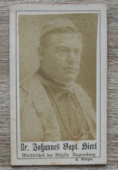 CDV Foto auf Karton / Regensburg / 1911 / Dr Johannes Baptist Hierl / Weihbischof